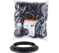 Кольцо для патрона Е27 TDM ELECTRIC термостойкий пластик, черный, Б/Н SQ0335-0166