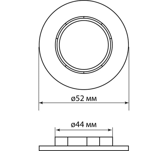 Кольцо для патрона Е27 TDM термостойкий пластик, черный SQ0335-0168