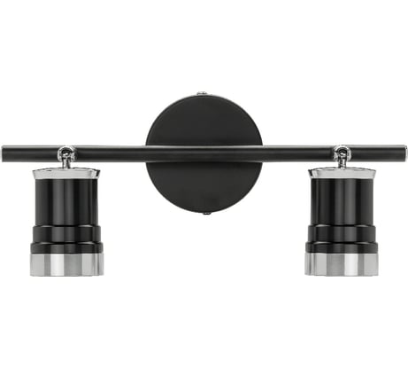 Спот TDM ELECTRIC СНС 2х50Вт, GU10, 230 В, 50 Гц, IP44, Юкка, черный/хром SQ0358-0221