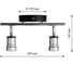 Спот TDM ELECTRIC LED СНС 2х5Вт, 3000 K, 230 В, 50 Гц, IP44, Костус, черный/хром SQ0358-0229 8