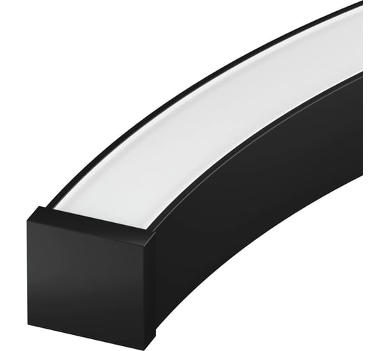 Профиль Arlight LINE-3535-BENT-SIDE-2000 ANOD BLACK 2м 066908