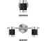 Спот TDM ELECTRIC СНС 50Вт, GU10, 230 В, 50 Гц, IP44, Канна, черный/хром/никель SQ0358-0223 8