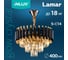 Хрустальная подвесная люстра INLUX Lamar Золото+Чёрный IN30243 2