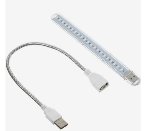 Мини светильник для растений СИМАЛЕН от USB, 3 Вт, в комплекте переходник на гибкой ножке 5116945
