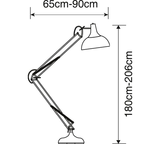 Напольный светильник ARTE LAMP A2487PN-1BK