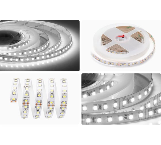 Светодиодная лента Apeyron 24В, 16Вт/м, smd2835, 120д/м, IP20, 1500Лм/м, подложка 10мм, 5м, 4000К 00-342