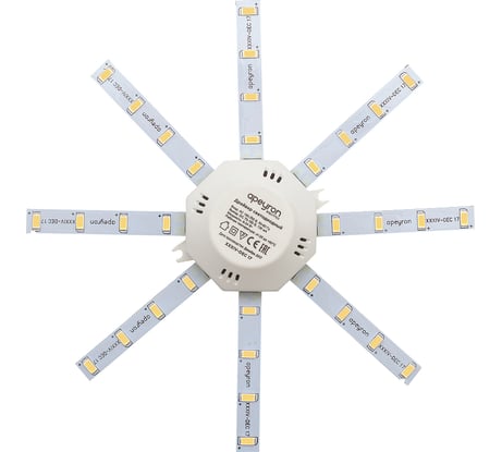 Комплект светодиодных линеек Apeyron Звездочка 220В, 12Вт, smd5730, 900Лм, 4000К, IP30, Ø180мм 02-43