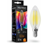 Филаментная лампа VOLTEGA Свеча Е14 2800К 7W CRI97 7152
