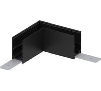 Угловой соединитель для низковольтного накладного магнитного шинопровода FERON черный, LD2001 41977