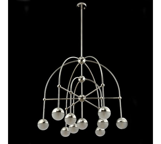 Люстра на штанге Crystal lux TRUENA SP-PL6+3+1 NICKEL