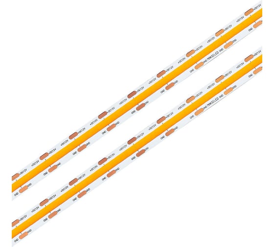 Светодиодная лента MAKSILED COB 12В, 504д/м, 12Вт/м, IP20, 305лм/м, желтый ML-R504-COB-Y-S