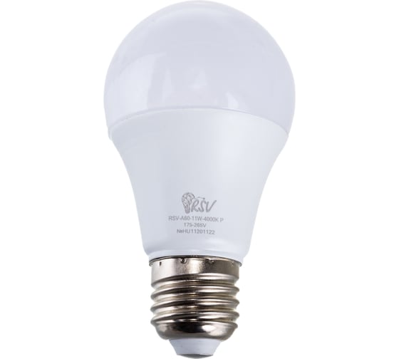 Светодиодная лампа RSV RSV-A60-11W-4000K-E27 P 100350