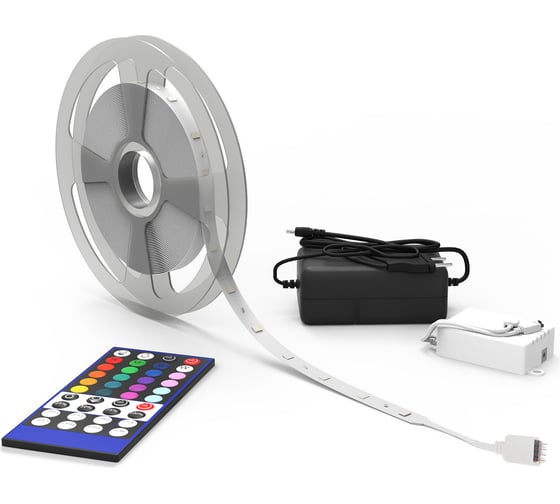 Лента Gauss Basic в комплекте 12V 6W/m 390lm/m RGBW IP20 LED 5m BT011