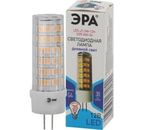 Светодиодная лампа ЭРА STD LED JC-5W-12V-CER-840-G4 G4 5Вт керамика капсула нейтральный белый свет Б0056750