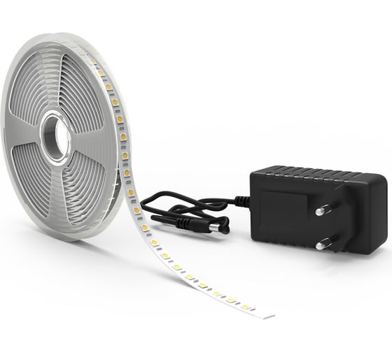 Лента Gauss Basic в комплекте 12V 10W/m 700lm/m 3000K IP20 LED 5m BT044