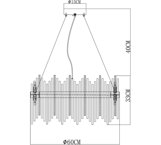 Люстра ARTE LAMP ACAPULCO A1007SP-12GO