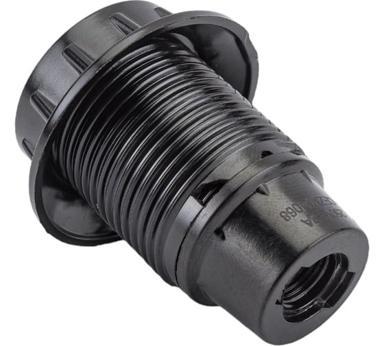 Карболитовый патрон General Lighting Systems Е14 подвесной с кольцом черный GLH-E14-CAR-H-B-R 474000