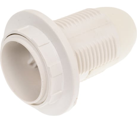 Термостойкий патрон General Lighting Systems пластик Е14 подвесной с кольцом белый GLH-E14-HRP-H-W-R 474009