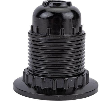 Патрон электрический General Lighting Systems GLH-E27-CAR-H-B-R (подвесной с кольцом, E27, карболит, черный) 474003