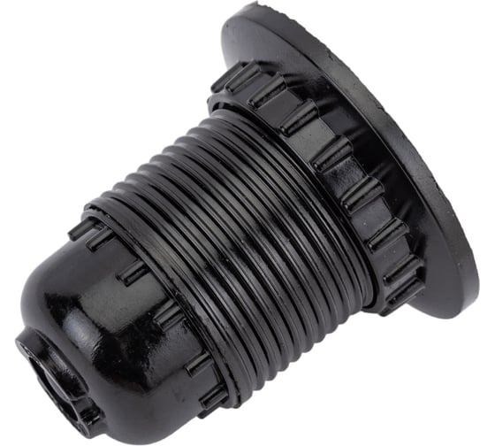 Карболитовый патрон General Lighting Systems Е27 подвесной с кольцом черный GLH-E27-CAR-H-B-R 474003