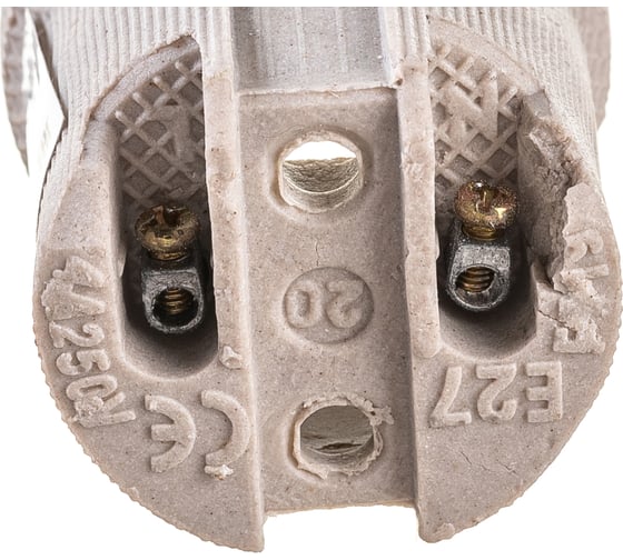 Керамический патрон General Lighting Systems Е27 подвесной белый GLH-E27-CER-H-W 474007
