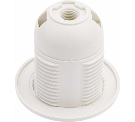 Патрон электрический General Lighting Systems GLH-E27-HRP-H-W-R (подвесной с кольцом, E27, термостойкий пластик, белый) 474013