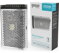 Блок питания Gauss Basic 12V 250W IP20 1/36 BT507