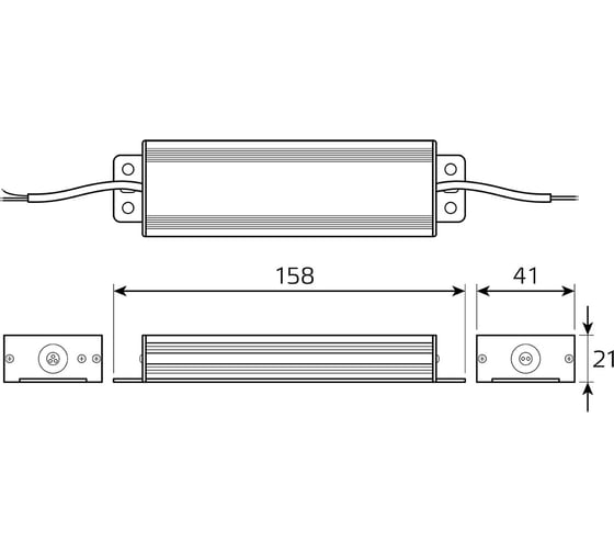 Блок питания Gauss Basic 12V 75W IP67 1/20 BT523