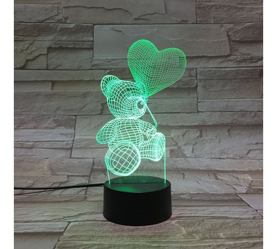 Настольный светильник Camelion NL-402 Led, 3Вт, RGB, USB 14560