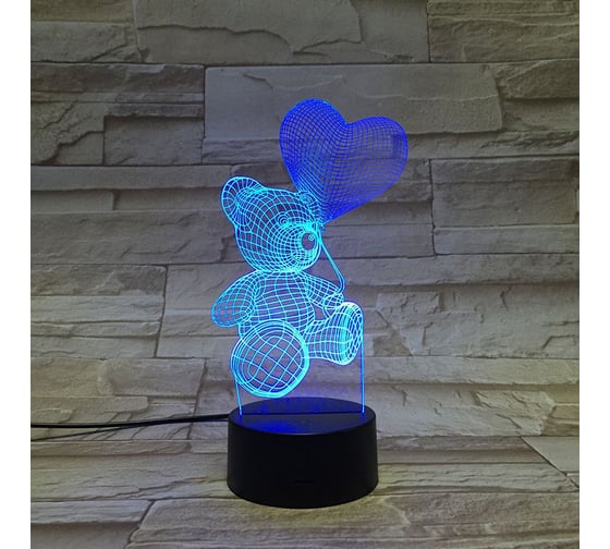 Настольный светильник Camelion NL-402 Led, 3Вт, RGB, USB 14560