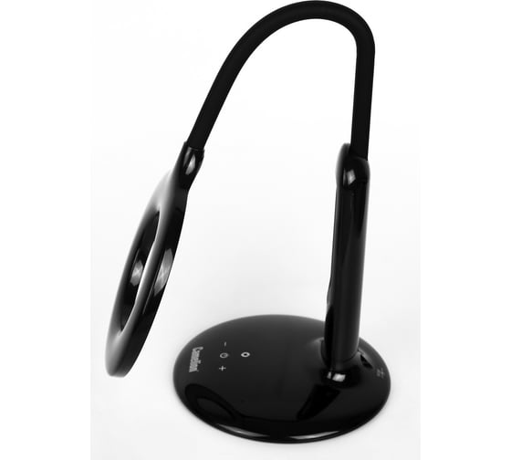 Настольный светильник Camelion KD-823 C02 черный LED, 8 Вт, 500лм, сенсор, термометр, регулировка яркости и цветовой температуры 14415