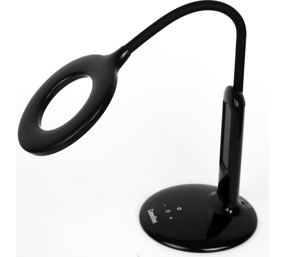Настольный светильник Camelion KD-823 C02 черный LED, 8 Вт, 500лм, сенсор, термометр, регулировка яркости и цветовой температуры 14415