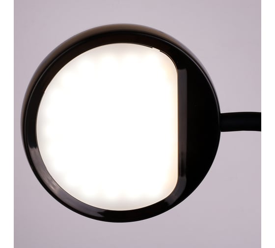 Настольный светильник Camelion KD-828 C02 черный LED, 6.5Вт, 230В, 360лм, сенсор, регулировка яркости, CCT, RGB-ночник 13007