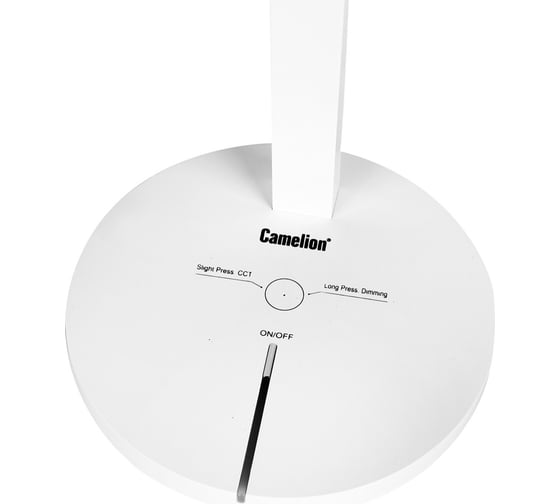 Настольный светильник Camelion KD-833 C01 белый LED 8 Вт, 230В, 450 лм, сенсор, регулировка яркости и цветовой температуры 13005