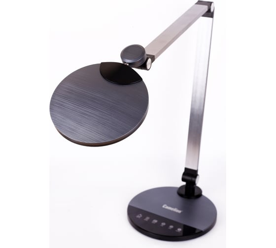 Настольный светильник Camelion KD-865 C48 черный металлик LED 10 Вт, 230В, 600 лм, сенсор, регулировка яркости и цветовой температуры 13403