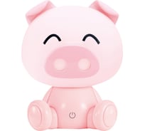 Настольный светильник Camelion KD-891 C14 розовый LED 3 Вт, диммируемый, кабель USB+ адаптер 220В/5В, свинка 13896