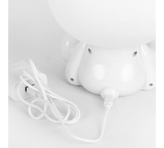 Настольный светильник Camelion KD-897 C01 белый LED 3 Вт, диммируемый, заяц малый 13898