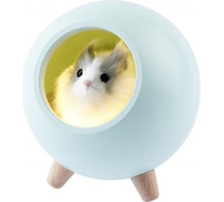 Детский ночник ЭРА светильник светодиодный NLED-468-1W-GR хомяк зеленый, Б0052817