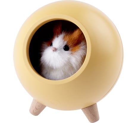 Детский ночник ЭРА светильник светодиодный NLED-468-1W-Y хомяк желтый, Б0052815