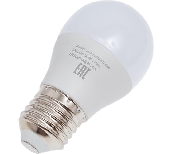 Лампа General Lighting Systems GLDEN-G45F-15-230-E27-4500 661108