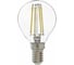 Светодиодная лампа General Lighting Systems Филамент прозрачный E14 12Вт 230В 930Лм 4500К Нейтральный белый свет Шар GLDEN-G45S-12-230-E14-4500 661010 1