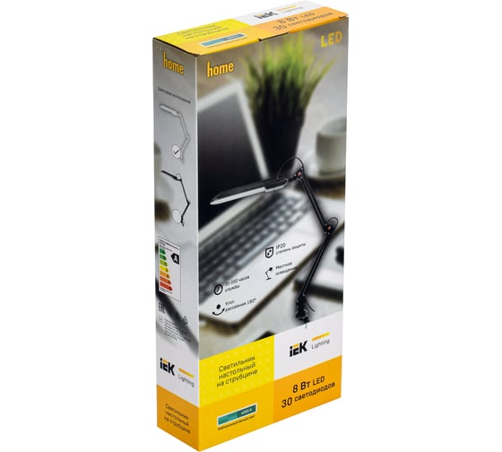 Настольный светильник IEK LED 2015 8Вт, белый LDNL2-2015-1-VV-08-K01