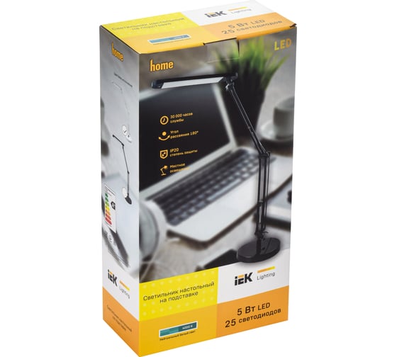 Настольный светильник IEK LED 2018 5Вт, белый LDNL0-2018-1-VV-05-K01