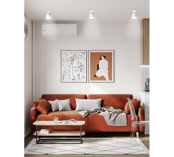 Поворотный накладной светильник RITTER Arton цилиндр, 80x100, LED, 12Вт, 960Лм, 4200К, алюминий, белый 59974 6