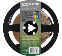 Светодиодная лента TDM ELECTRIC SMD2835-60 LED/м-IP20-12 В-4,8 Вт/м-RGB (5 м) SQ0331-0375