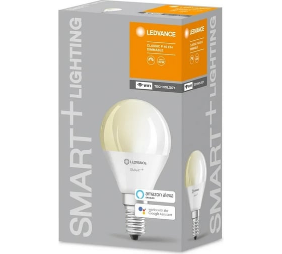 Умная WiFi лампа LEDVANCE SMART+ WiFi Mini Bulb Diable 40 5 W/2700K E14 4058075485594