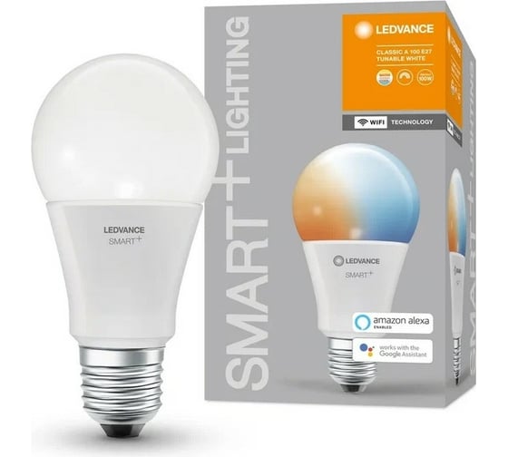 Умная WiFi лампа LEDVANCE SMART+ WiFi Classic Tunable White 100 14 W/2700…6500K E27 4058075485495