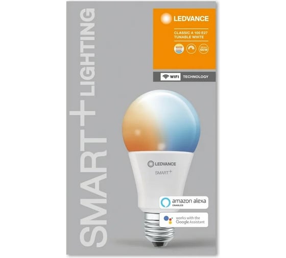 Умная WiFi лампа LEDVANCE SMART+ WiFi Classic Tunable White 100 14 W/2700…6500K E27 4058075485495