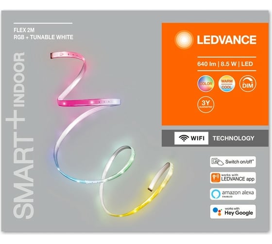 Светодиодная диммируемая лента LEDVANCE SMART WIFI FLEX 2M RGBTW LEDV 4058075515932