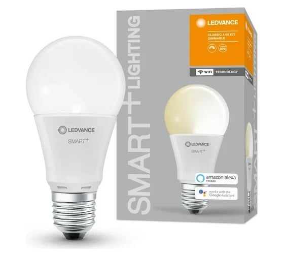 Умная WiFi лампа LEDVANCE SMART+ WiFi Classic Diable 60 9 W/2700K E27 4058075485358